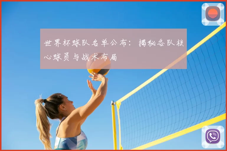 世界杯球队名单公布:揭秘各队核心球员与战术布局